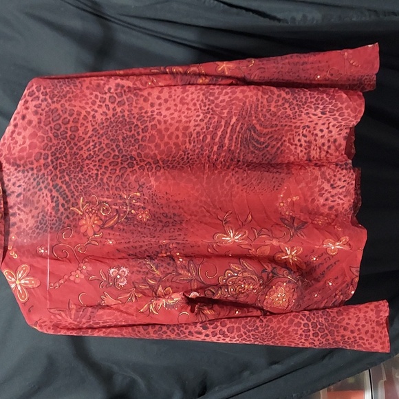 Koret blouse long sleeve size 14 sheer (InvW140) - Picture 4 of 5